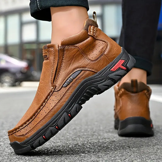 Last Day 50% OFF❤️ Waterproof Non-Slip Ankle Boots for Men – Comfort Orthopedic Outdoor Shoes
