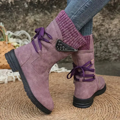 Last Day 50% OFF- Vintage Classic Elegant 's Mid-Calf Boots, Cozy Ankle Boots
