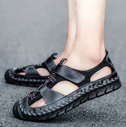 ⏰Summer Promotion 50% OFF 🔥 Men's Handmade Cowhide Breathable Mesh Walking Shoes