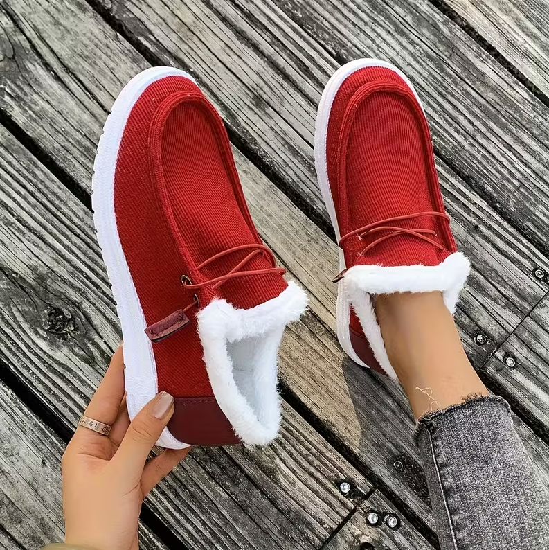 CozyStep™ Women’s Orthopedic Fur-Lined Slip-On Shoes