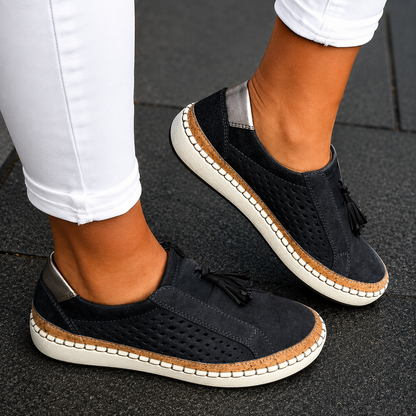 Women Hollow-Out Round Toe Orthopedic Walking Shoes